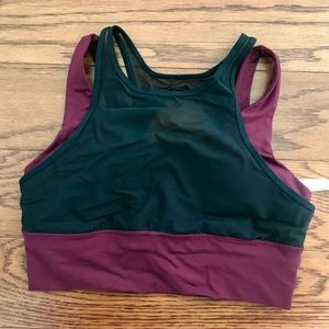 NWOT Lululemon Athletica Black Double Tap Bra 10